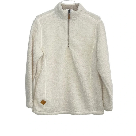 Simply Southern Womens Size Small 1/4 Zip Sherpa‎ Fleece Pullover Sweater Jacket - Picture 1 of 9
